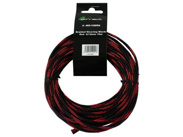 FOUR Connect 4-NS10BR6 nylonsukka punamusta  6/12mm 10m
