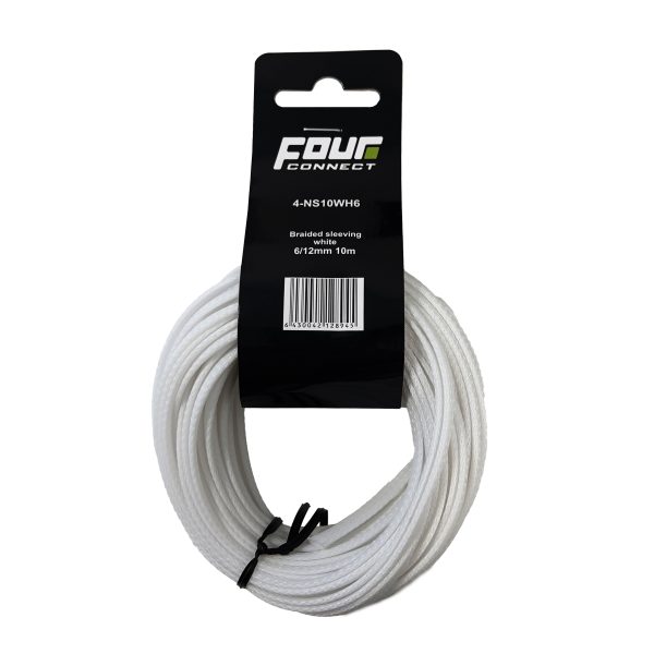 FOUR Connect 4-NS10WH6 nylonsukka valkoinen 6/12mm 10m