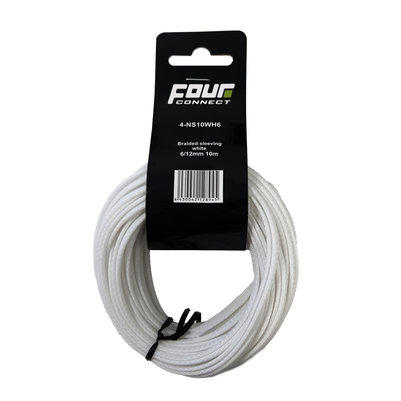 FOUR Connect 4-NS10WH6 nylonsukka valkoinen 6/12mm 10m
