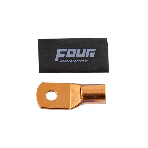 FOUR Connect 4-690390 STAGE3 OFC M8 rengasliitin 50mm2, 20x musta