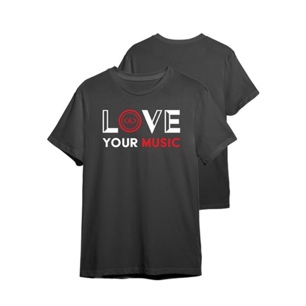 DD Audio LOVE YOUR MUSIC 2023 T-paita M
