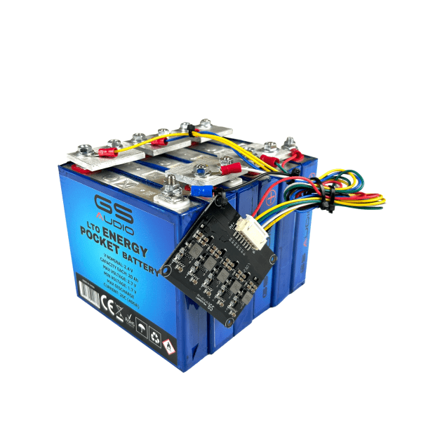 20A BATTERY - GS AUDIO 12*13.5 H11cm - 6 CELLS LTO - 14.4V + BMS AND BARS