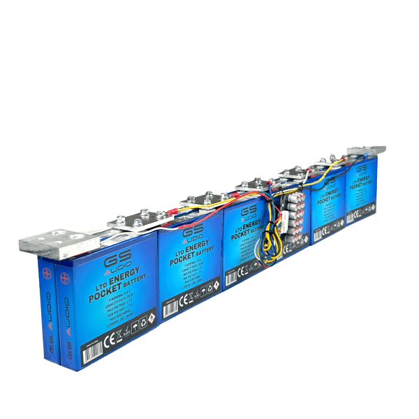 40A BATTERY - GS AUDIO 4.5*69 H11cm - 12 CELLS LTO - 14.4V + BMS AND BARS