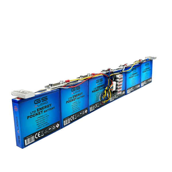 BATTERY 20A - GS AUDIO 2.5*69 H11cm - 6 CELLS LTO - 14.4V + BMS AND BARS