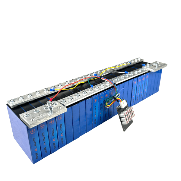 80A BATTERY - GS AUDIO 12*54 H11cm - 24 CELLS LTO - 14V + BMS AND BARS