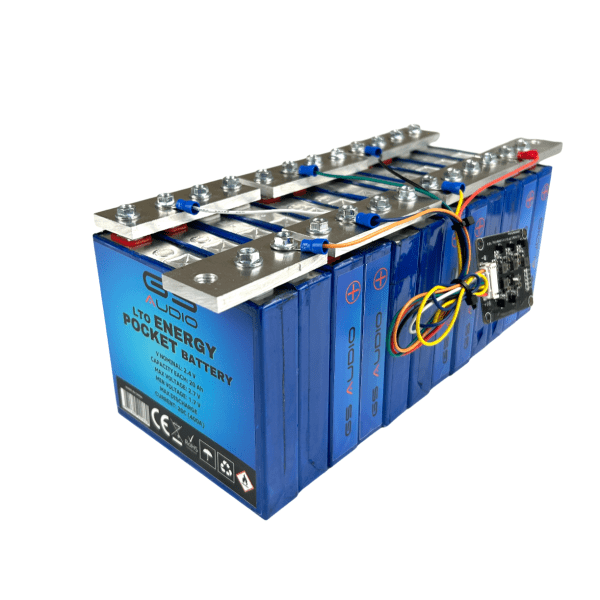 40A BATTERY - GS AUDIO 12*27 H11cm - 12 CELLS LTO - 14.4V + BMS AND BARS