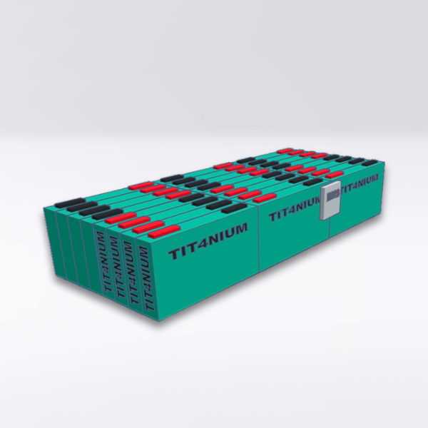 LTO TITANIUM 14.4V 140Ah Battery - 24 Cells with BMS and Bars - 52.5x26x12cm