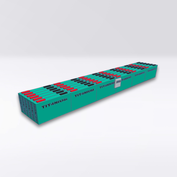 LTO TITANIUM 14.4V 210Ah Battery - 36 Cells with BMS and Bars - 105x17.4x12cm