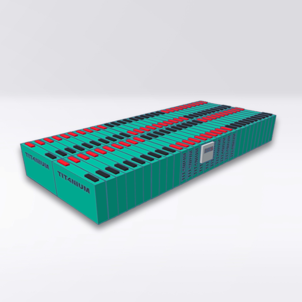 LTO TITANIUM 14.4V 350Ah Battery - 60 Cells with BMS and Bars - 35x87x12cm