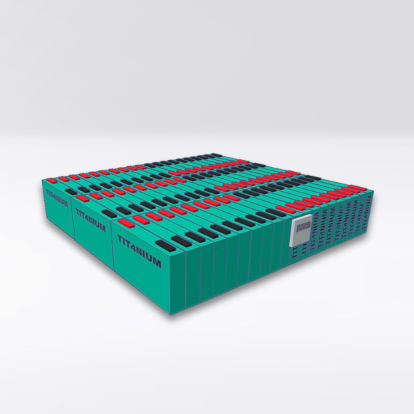 LTO TITANIUM 14.4V 350Ah Battery - 60 Cells with BMS and Bars - 52.5x61x12cm